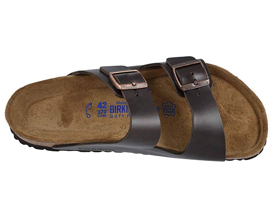 Birkenstock Arizona Soft Footbed - Leather Brown Amalfi / 39 / Narrow