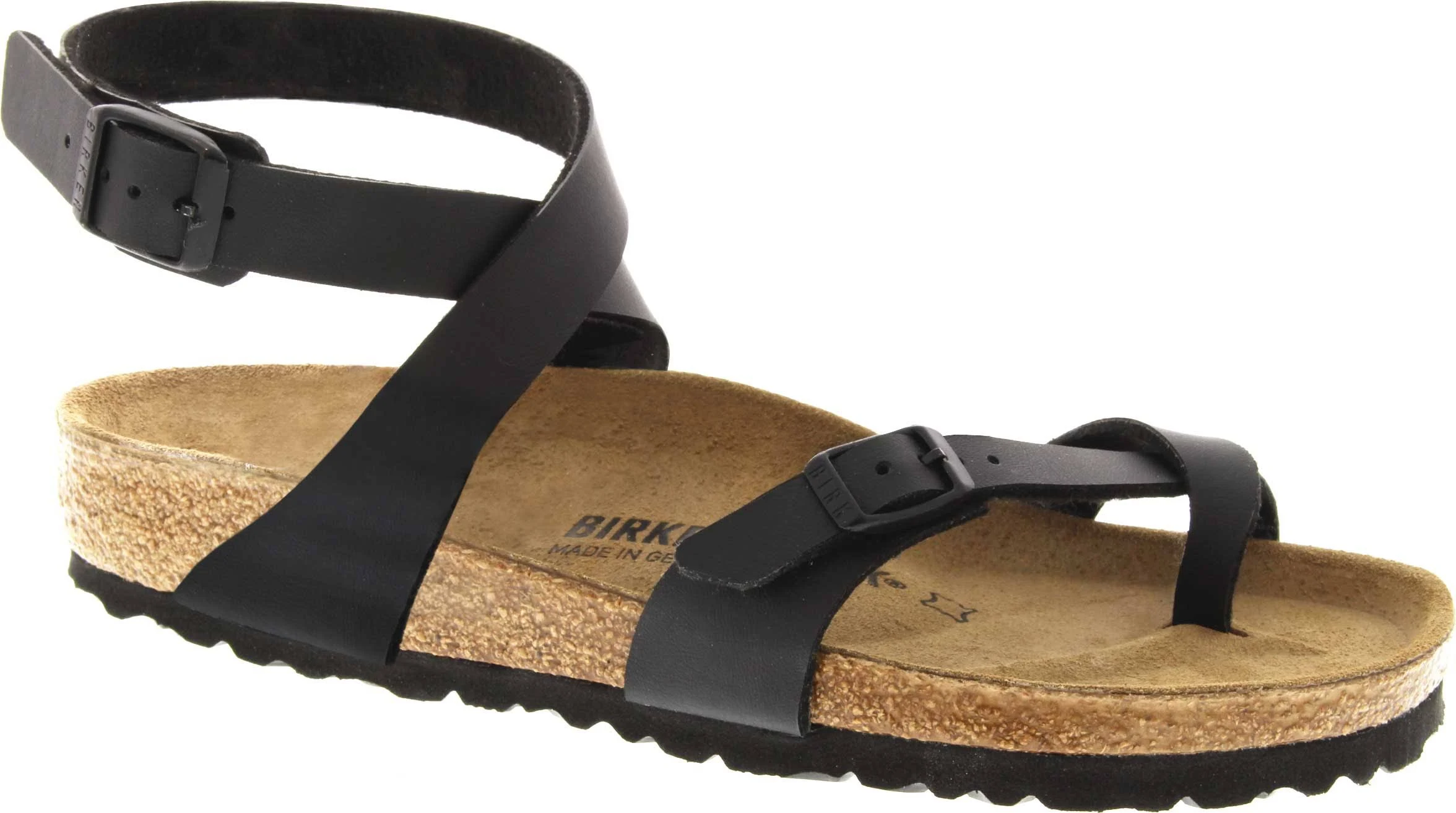 Birkenstock Women's Yara Sandal - 42 - Black Birko-Flor