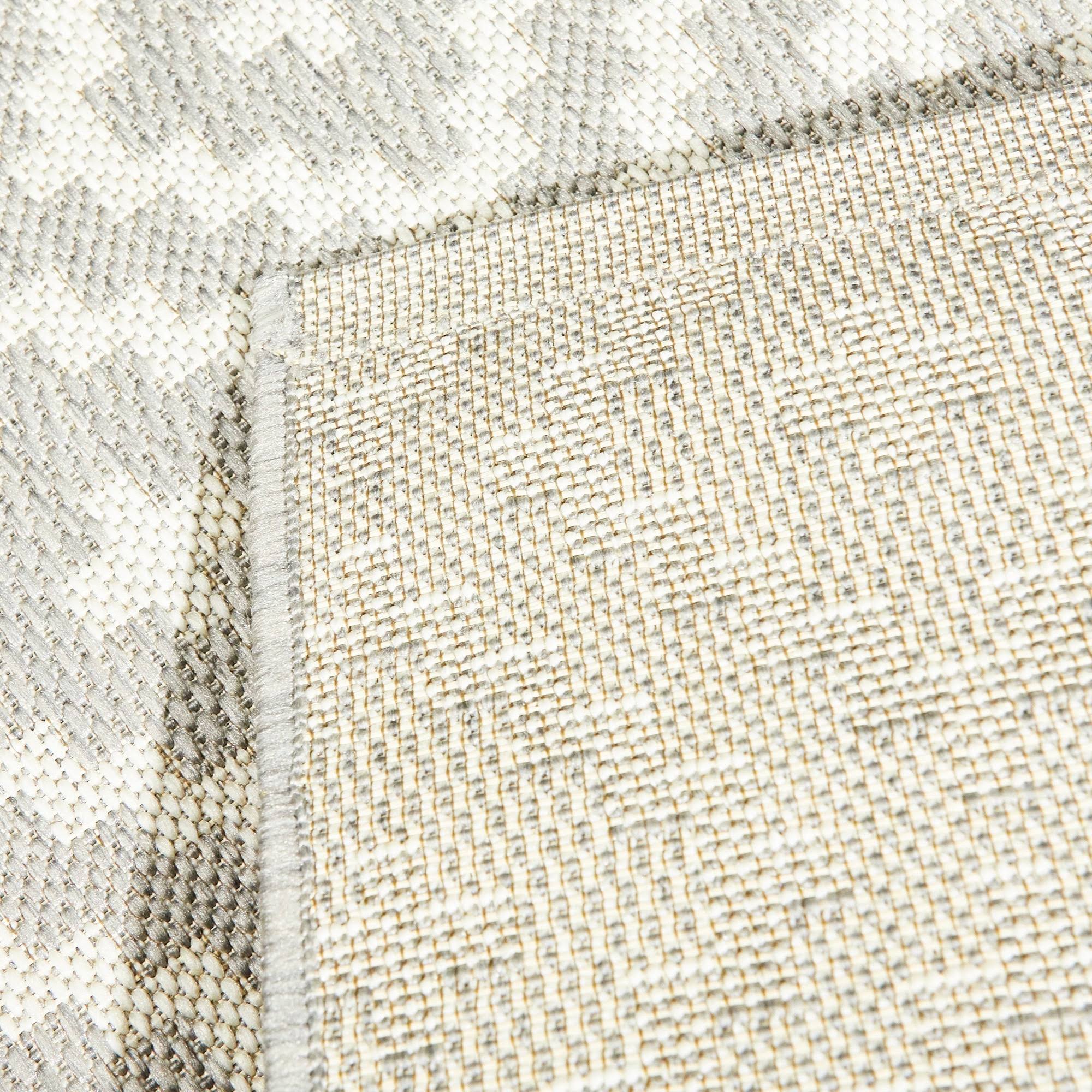 BALTA Cassady Grey 5 ft. x 7 ft. Diamond Trellis Indoor/Outdoor Area Rug