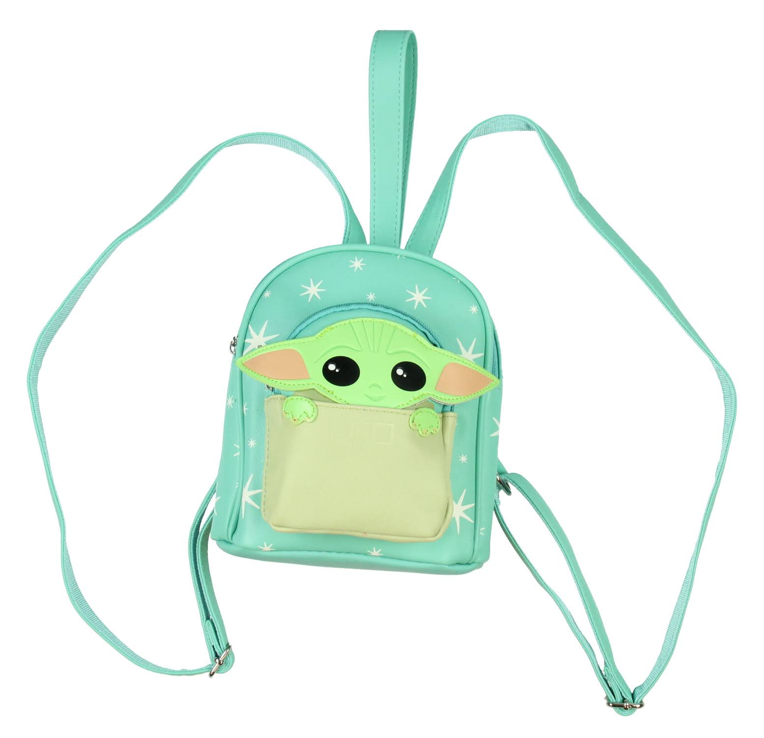 Bioworld Star Wars The Mandalorian Baby Yoda The Child Micro Mini Backpack Shoulder Bag, Infant Unisex, Size: One size, Green