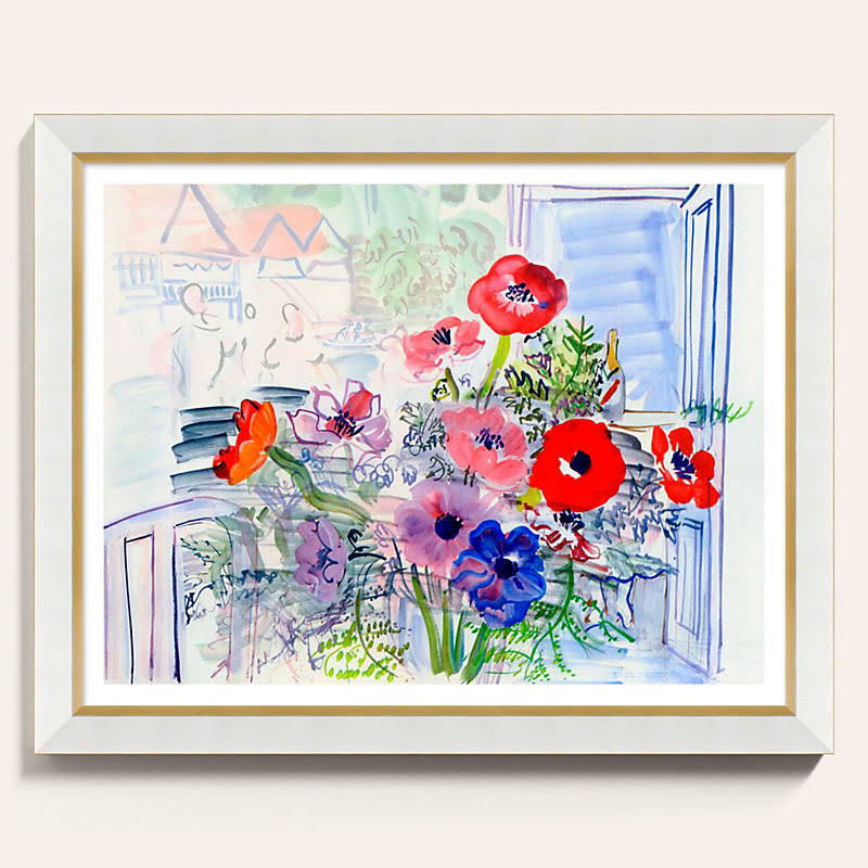 Fleurs De Paris Framed Print 30x22 x 40x22 - Ballard Designs