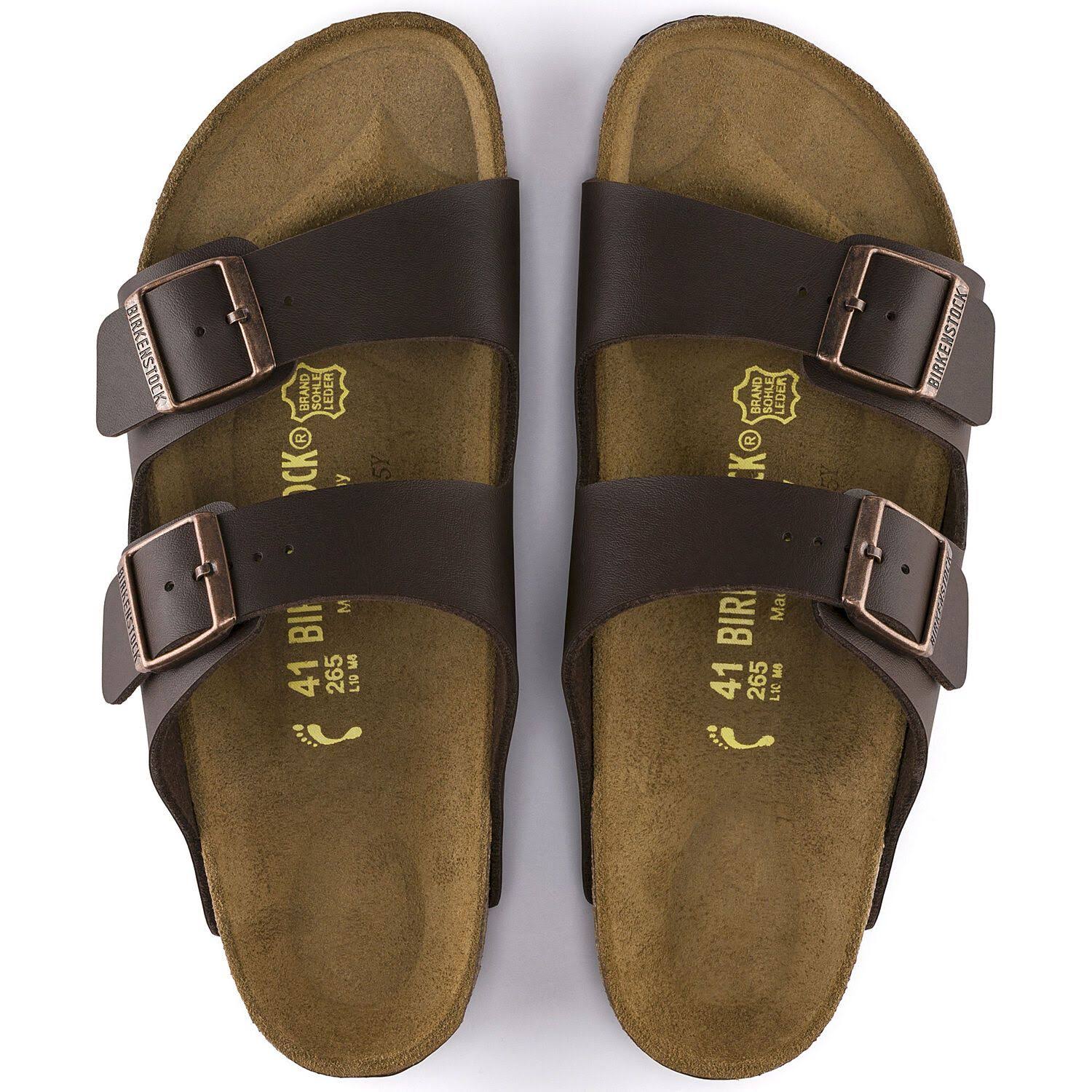 Birkenstock Unisex Arizona Stone Birkibuck Sandal (EU 39 / Women US 8-8.5 / Men US 6-6.5, Stone)
