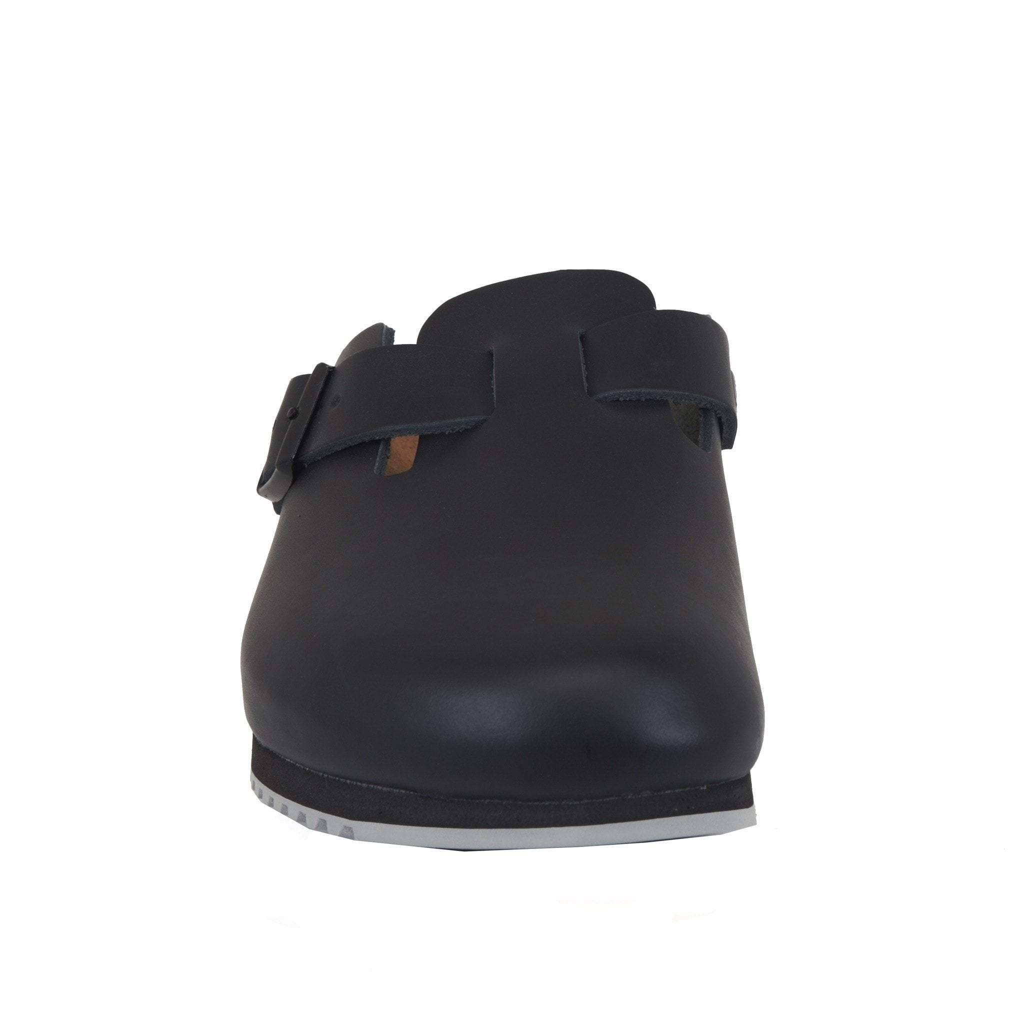 Birkenstock Boston Super Grip Black Leather / 45 / Regular