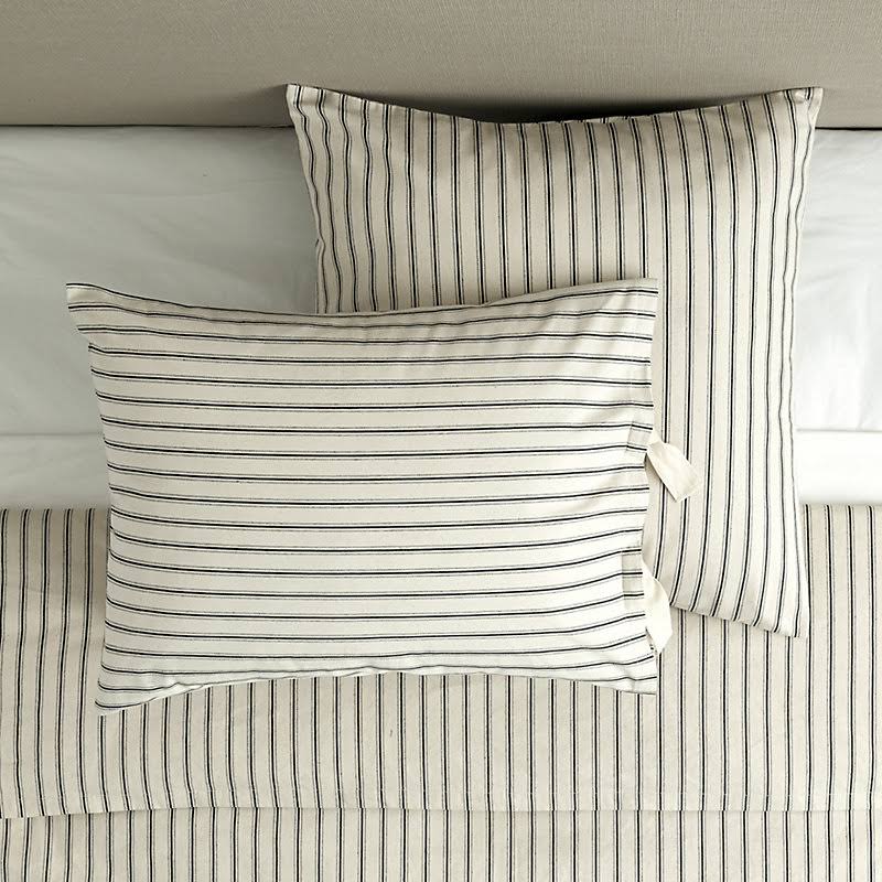 Ticking Stripe Sham Sandalwood - Ballard Designs