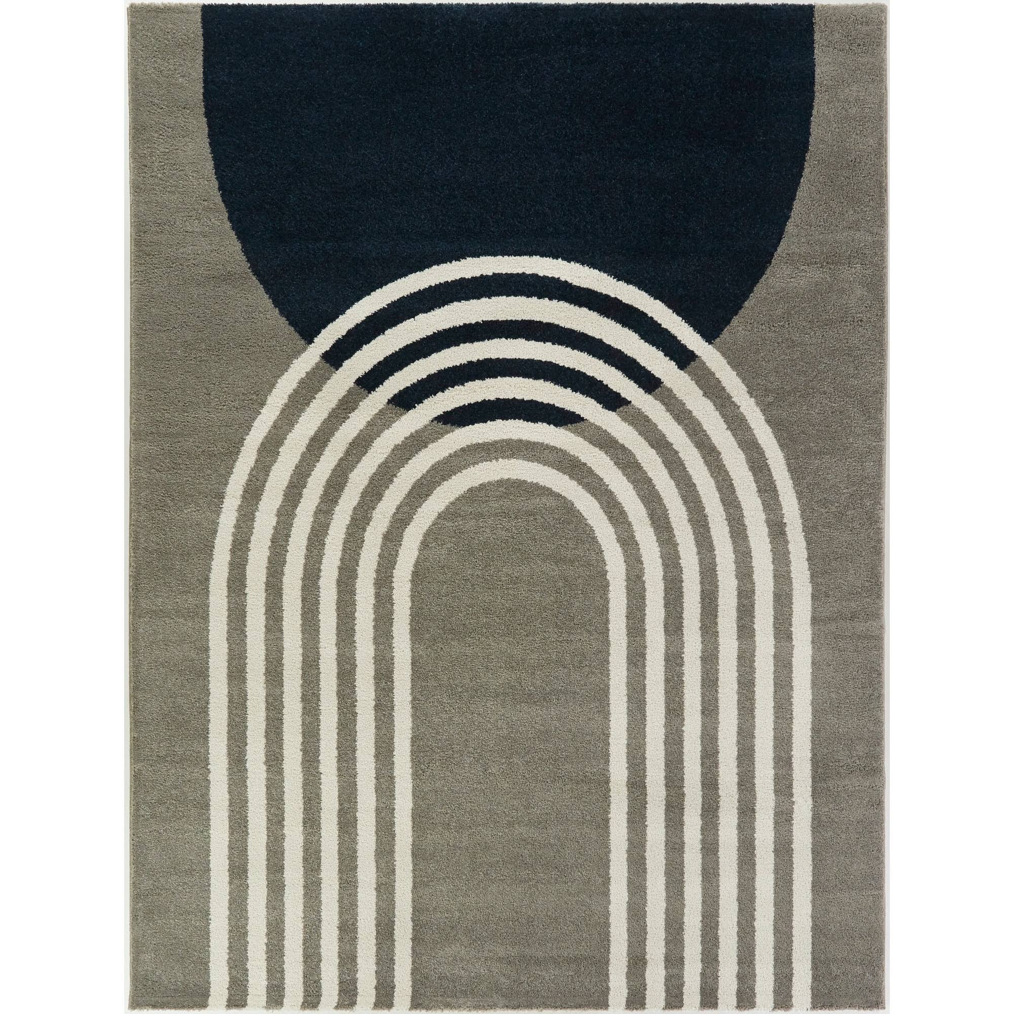 Gateway Modern Arch Area Rug - 7&10x22 x 10& - Taupe