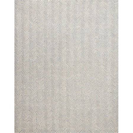 Union Rustic Manuel Deco Hand-Tufted Light Blue/Ivory Area Rug, Size: Rectangle 8' x 10'6 inch, Beige