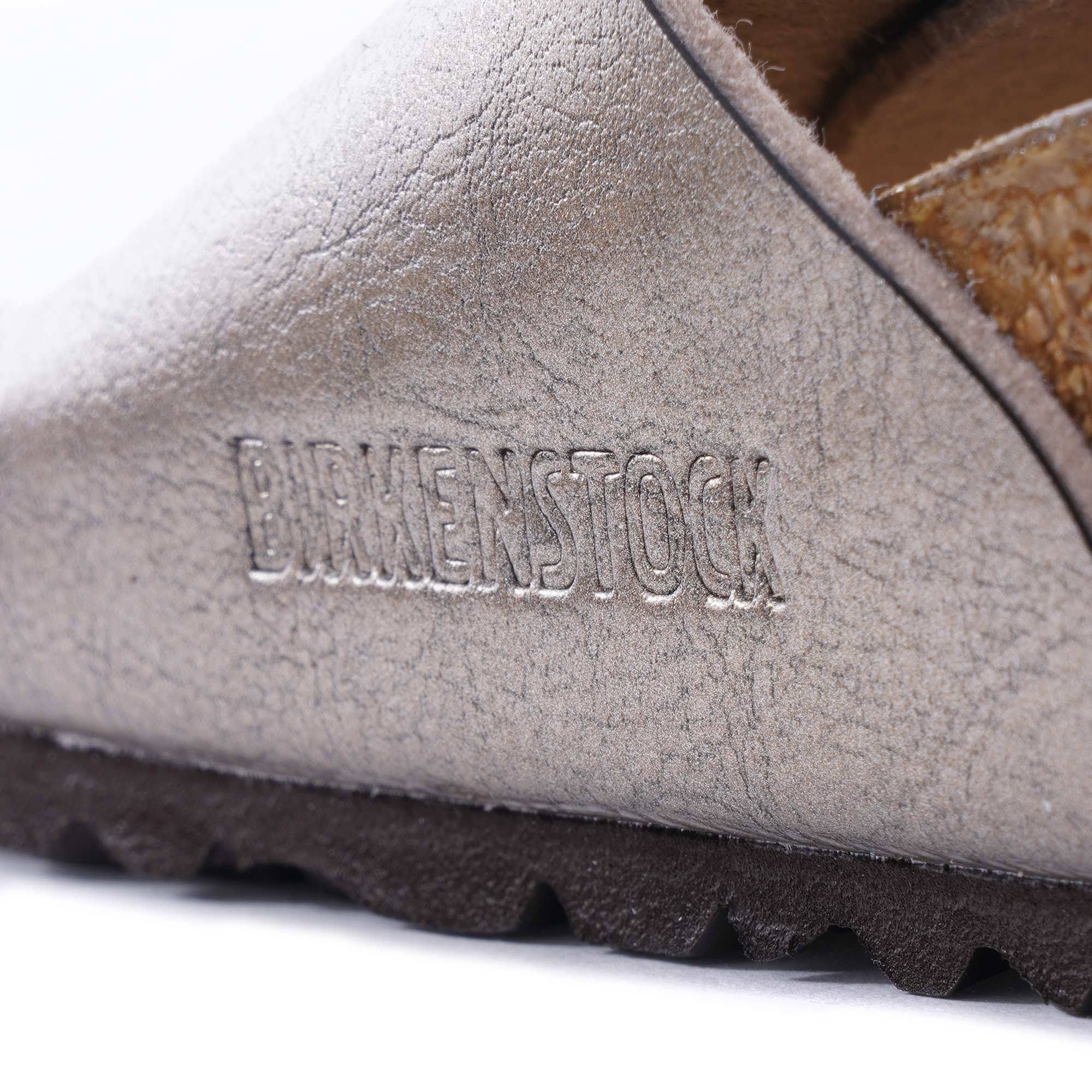 Birkenstock | Madrid Big Buckle Graceful Taupe Leather Mules