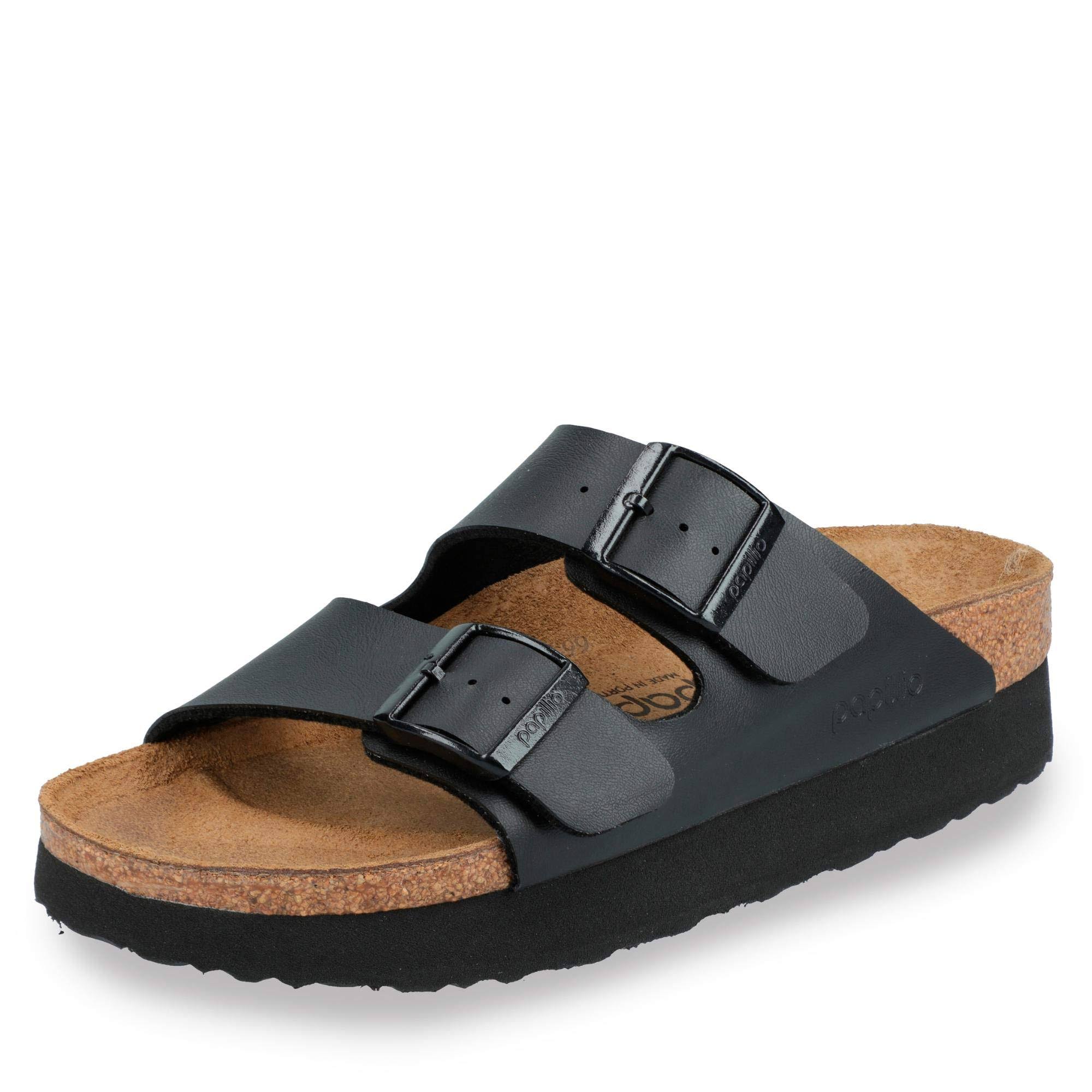 Birkenstock Women's Arizona Platform Black Birko Flor