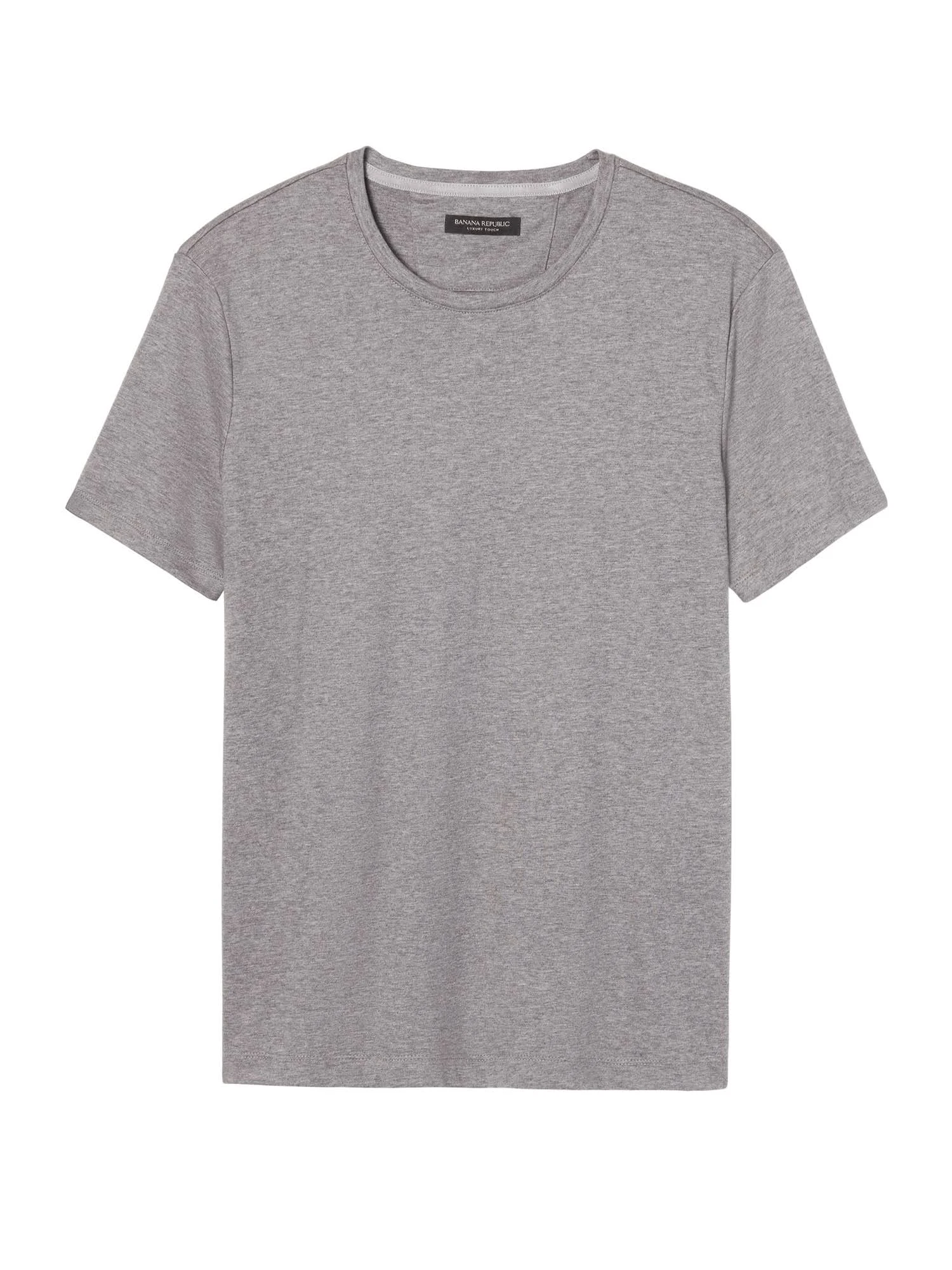 Banana Republic Men's Luxury-Touch Crew-Neck T-Shirt Heather Charcoal Gray Size XXL