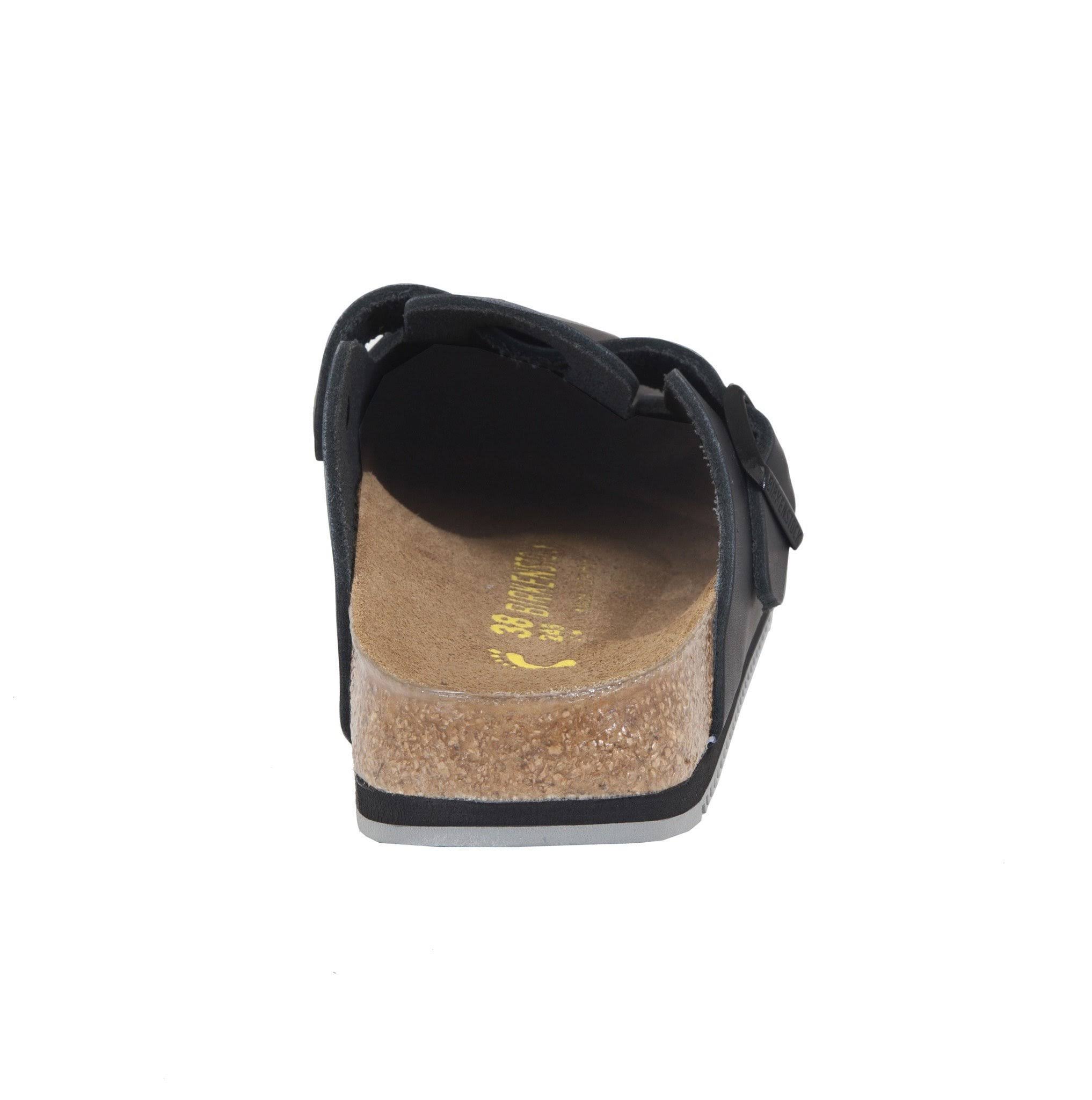 Birkenstock Boston Super Grip Shoes Black Leather : 40 Regular