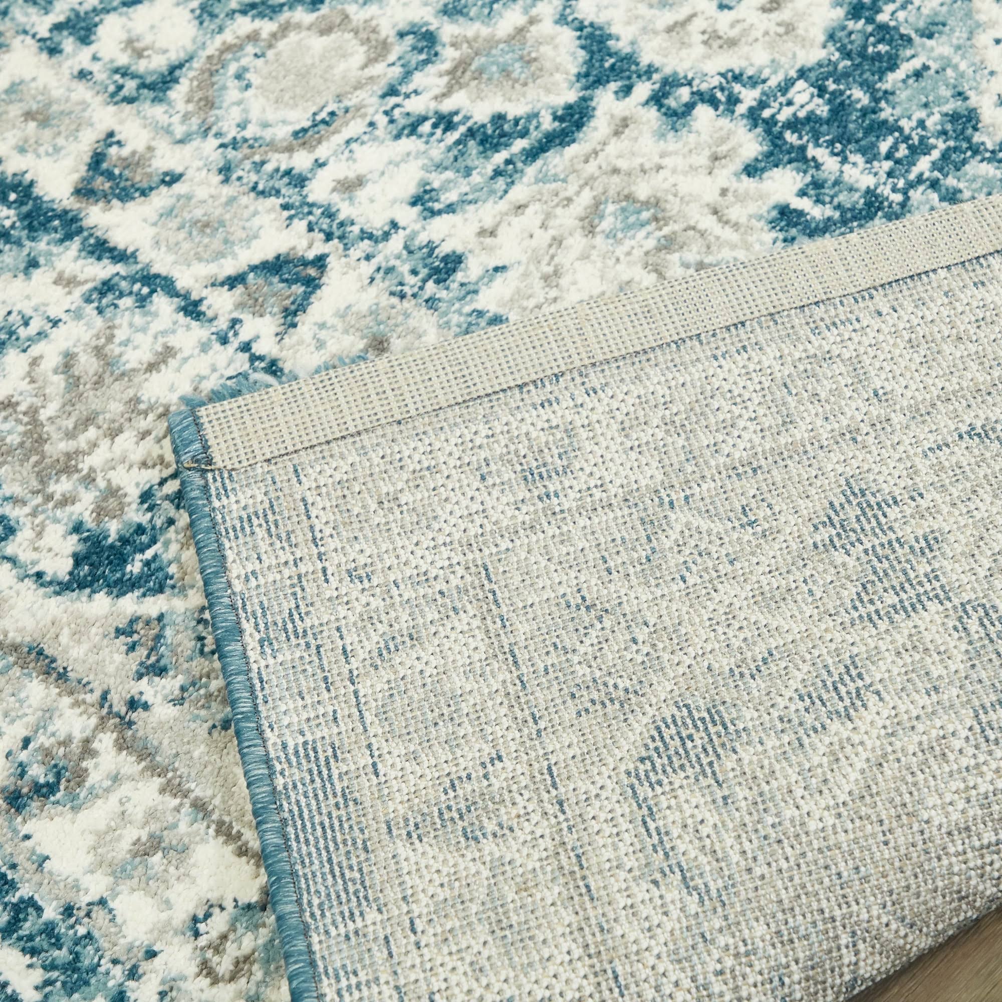 Roche Distressed Oriental Area Rug - 2&7x22 x 7& - Teal