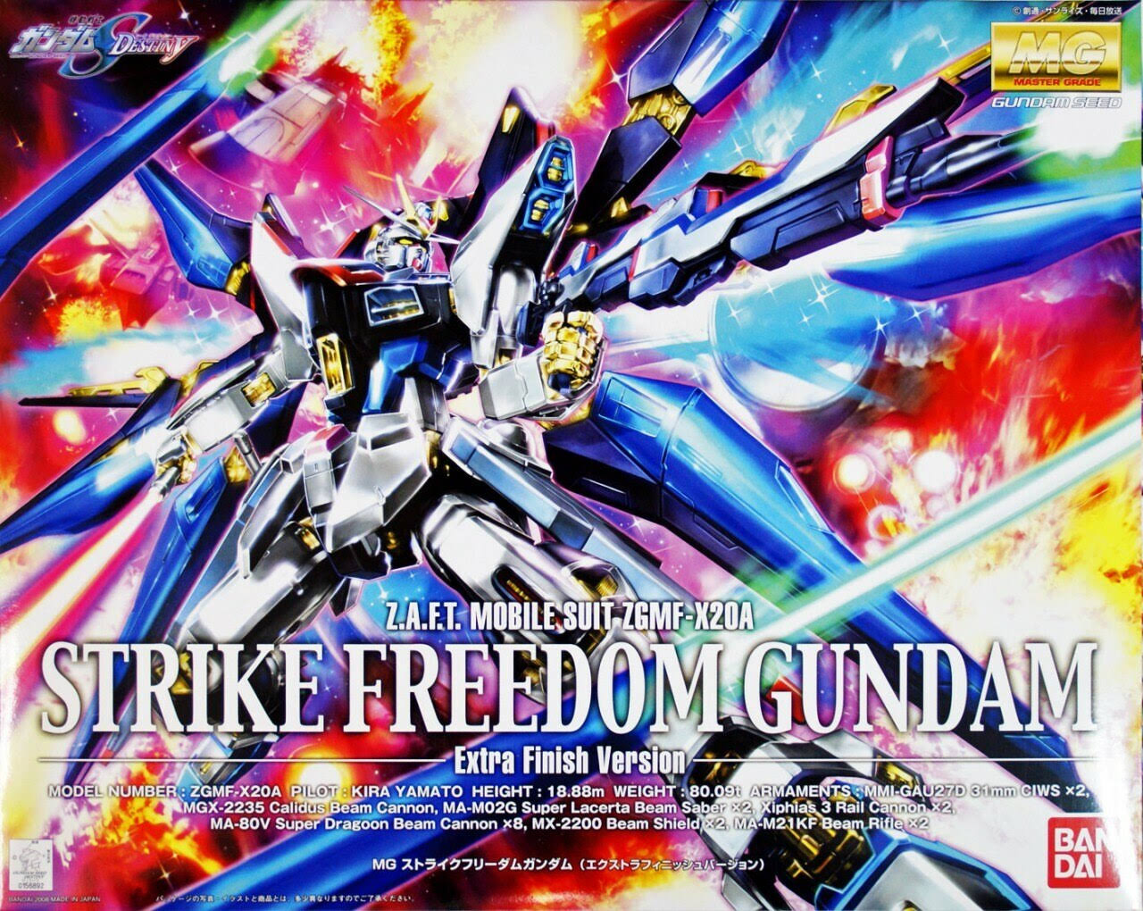 1/100 Scale mg Strike Freedom Gundam Extra Finish Version