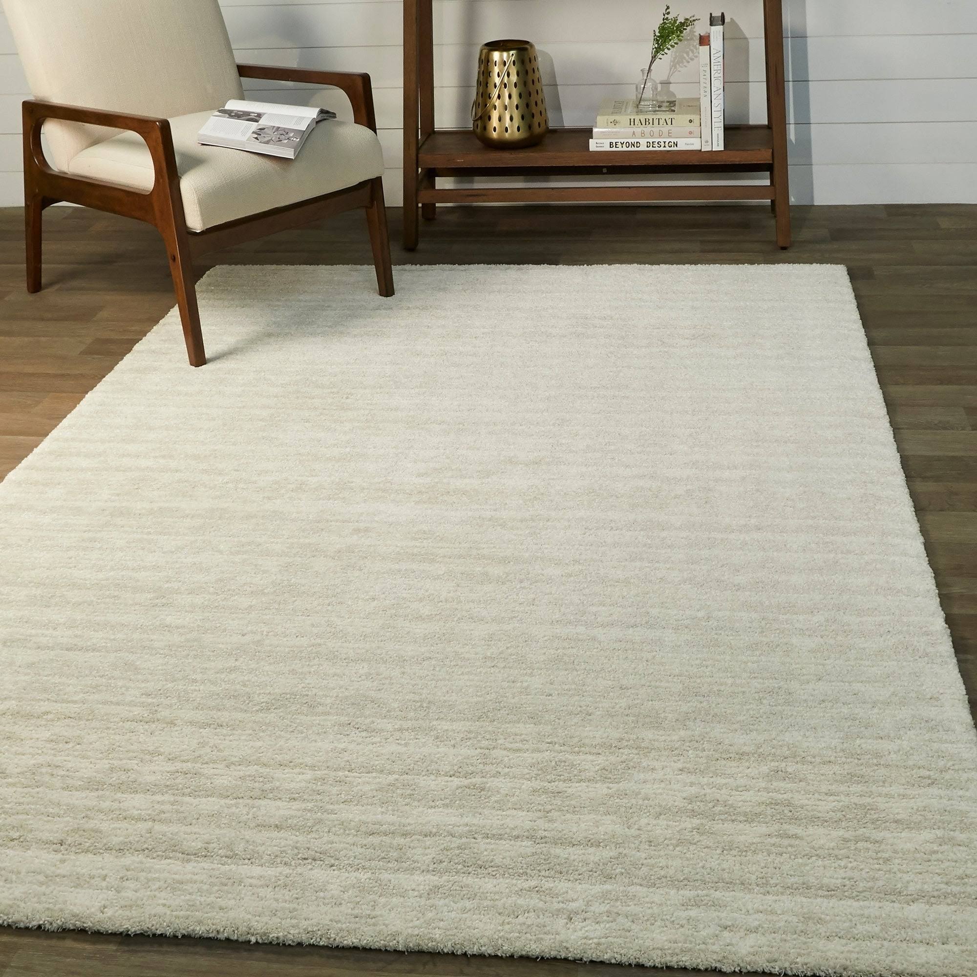 BALTA Sawyer Light Grey 5 ft. x 7 ft. Geometric Shag Area Rug