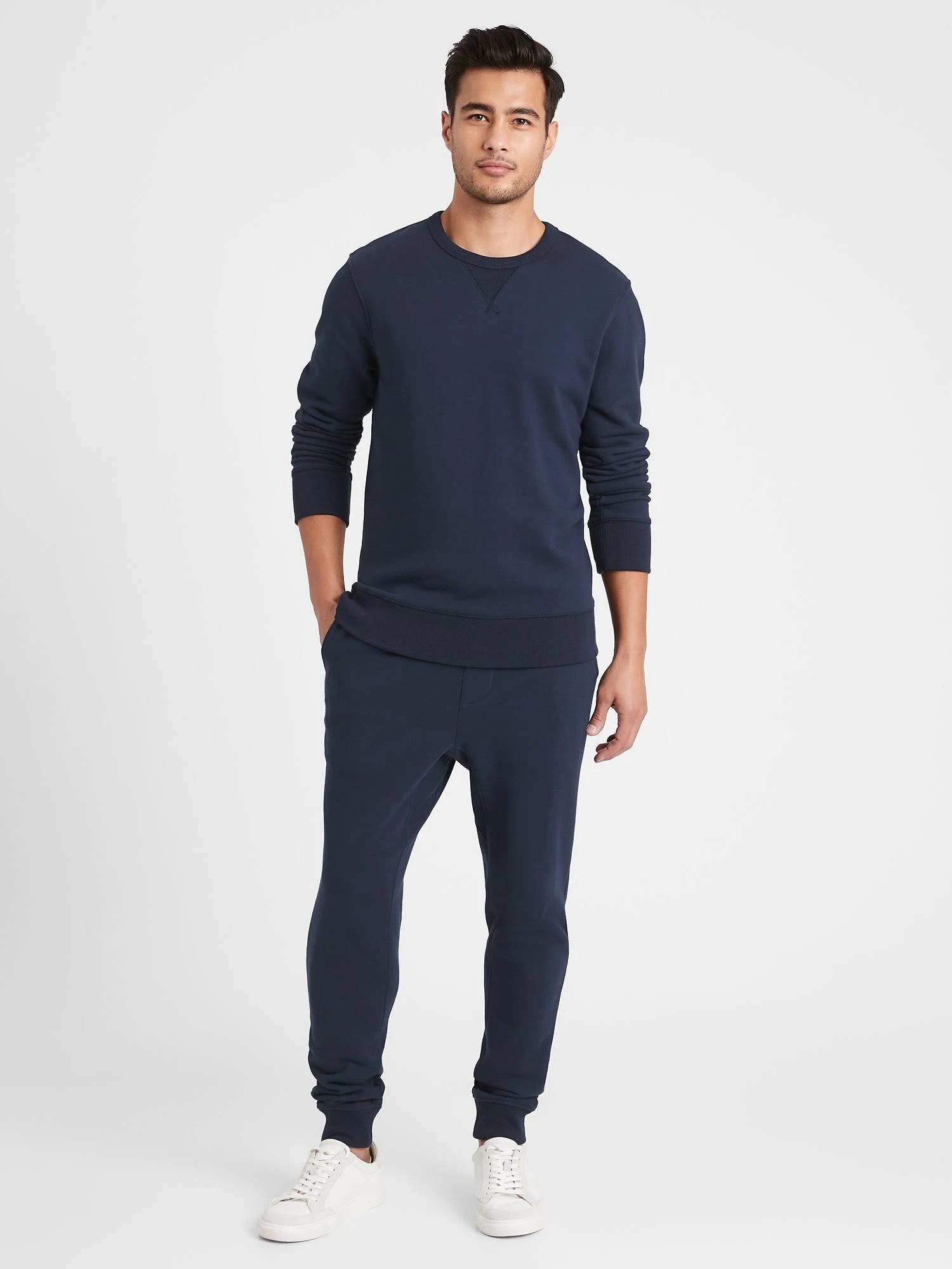 Banana Republic Men's French Terry Jogger Navy Size XL