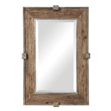 Weathered Wood Accent Mirror