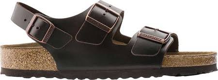Birkenstock Unisex Milano Soft Footbed | Brown sandals Milano Soft Footbed From Footwear Etc