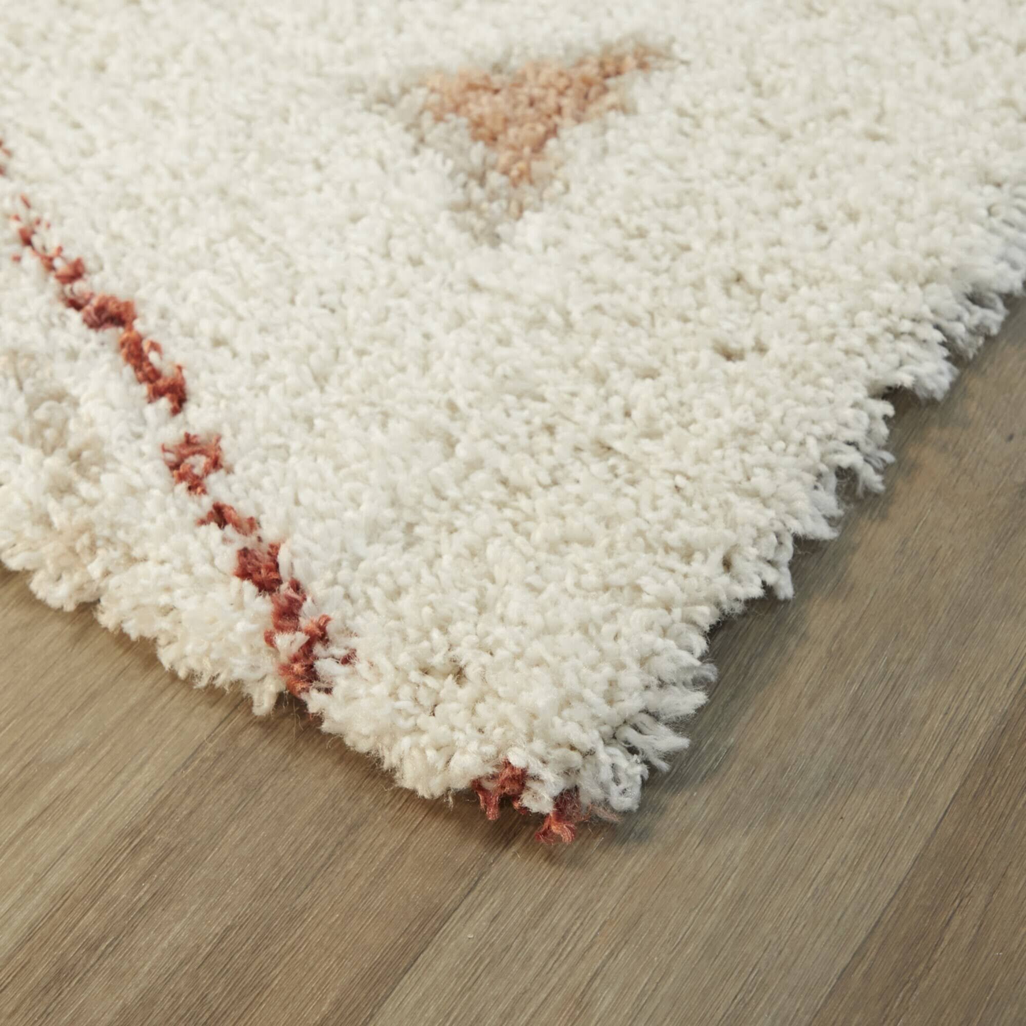 Kallos Tribal Shag Area Rug - 5&3x22 x 7& - Charcoal Grey