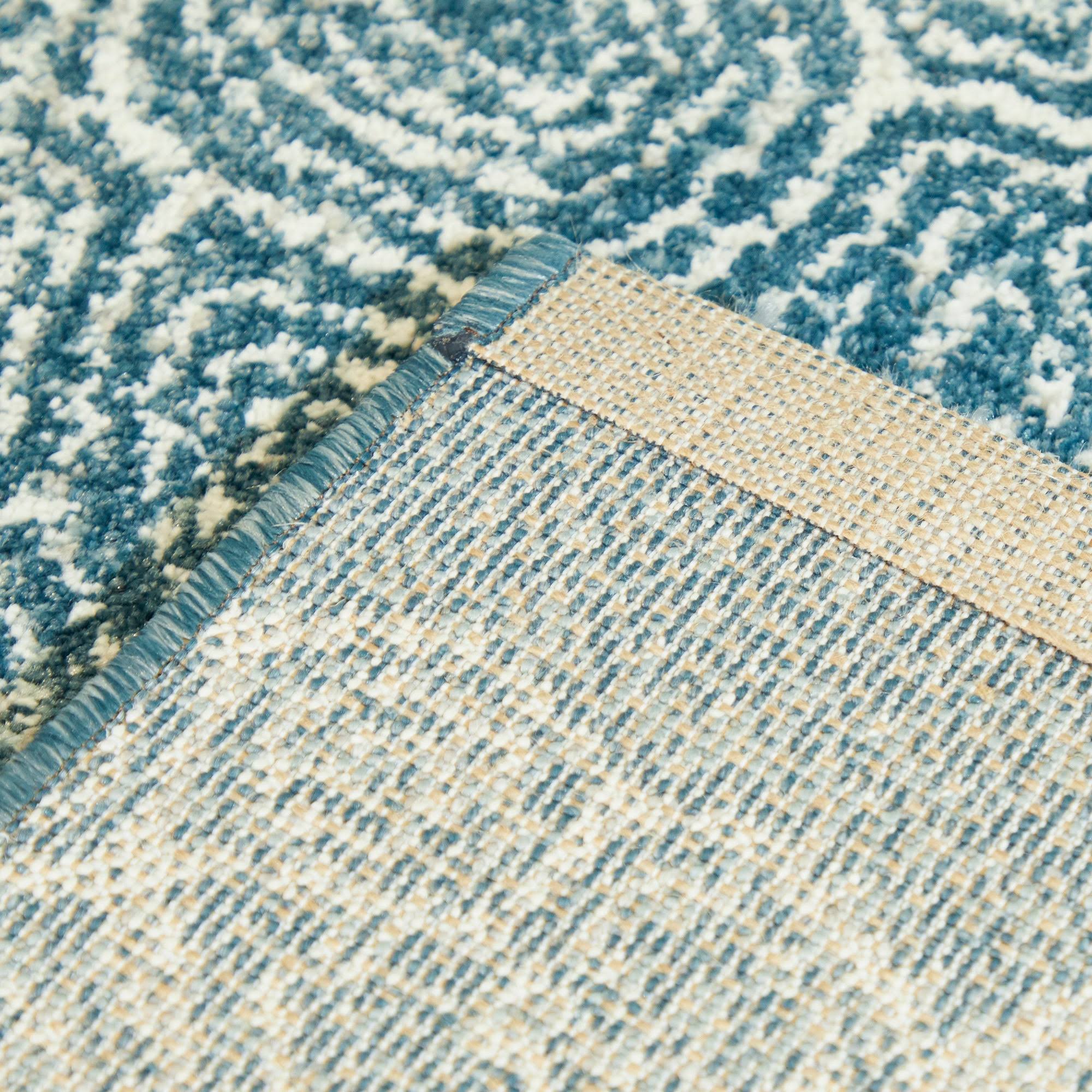 Folse Coastal Turtle Area Rug - Blue - 7&10x22 x 10&