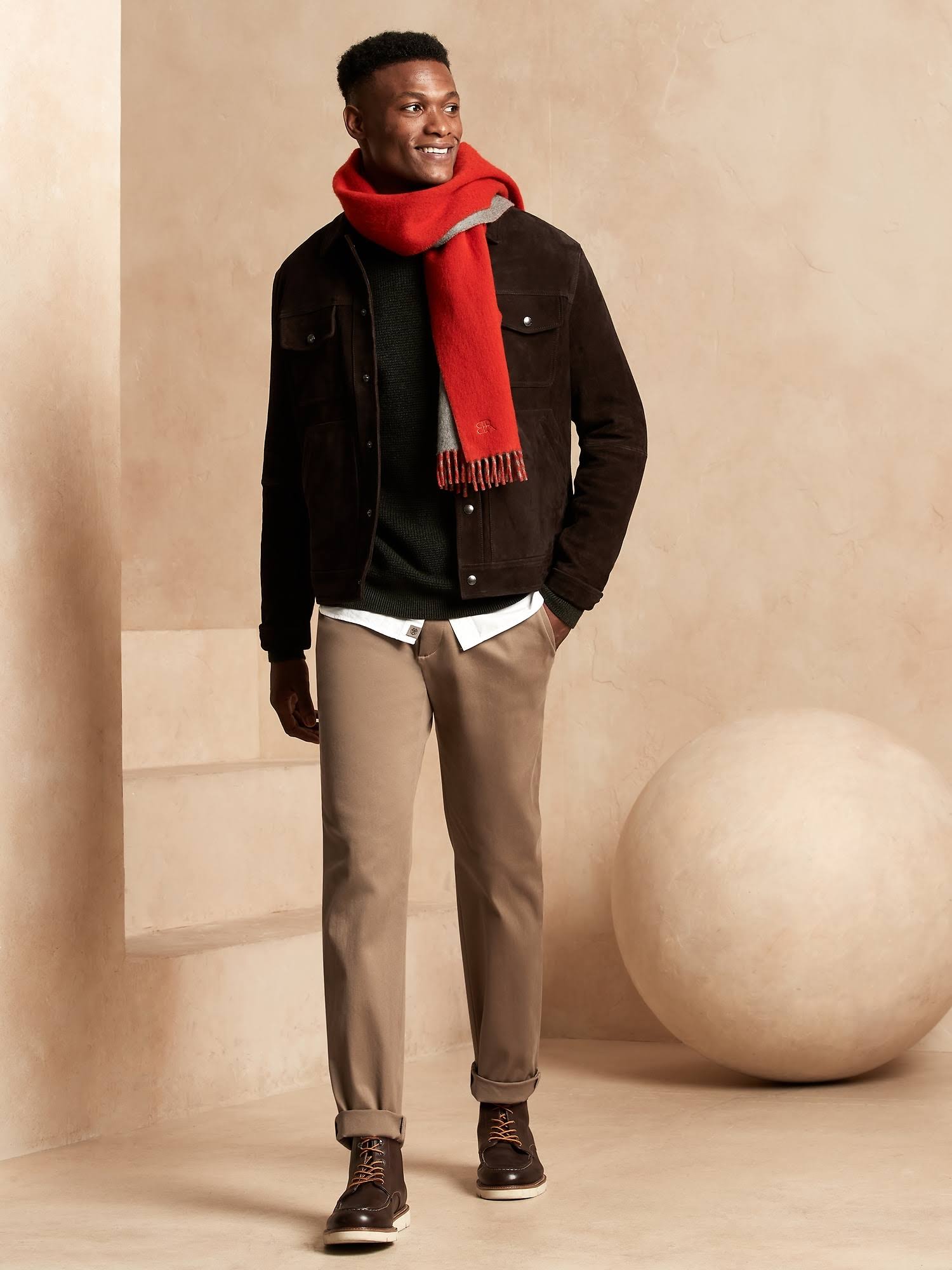 Banana Republic Men's Athletic Tapered Rapid Movement Chino Pant Airforce Khaki Size 35W 34L