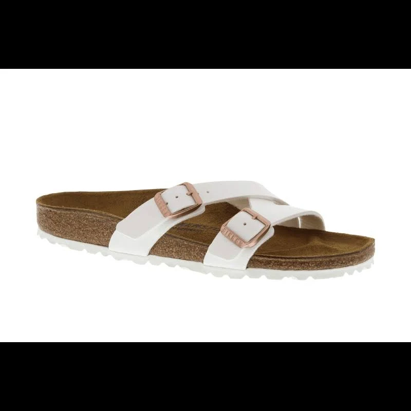 Birkenstock Women's Yao, White Birko-Flor Size: 39 N