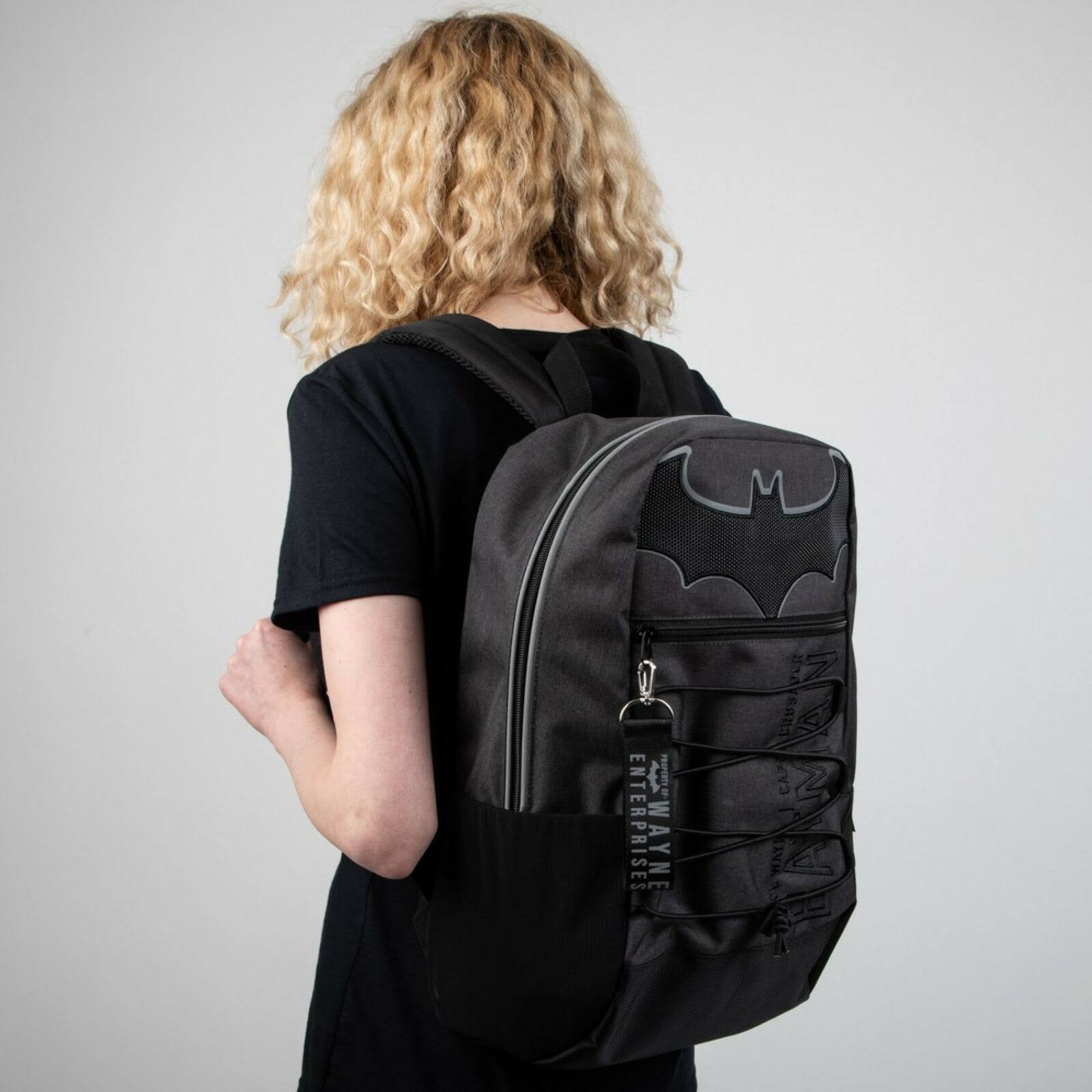 Batman Symbol with Bungees Backpack Black