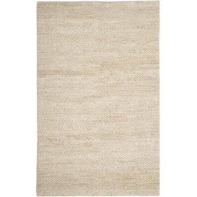 Dena Handwoven Flatweave Bleach Area Rug Rug Size: Rectangle 5& x 8&