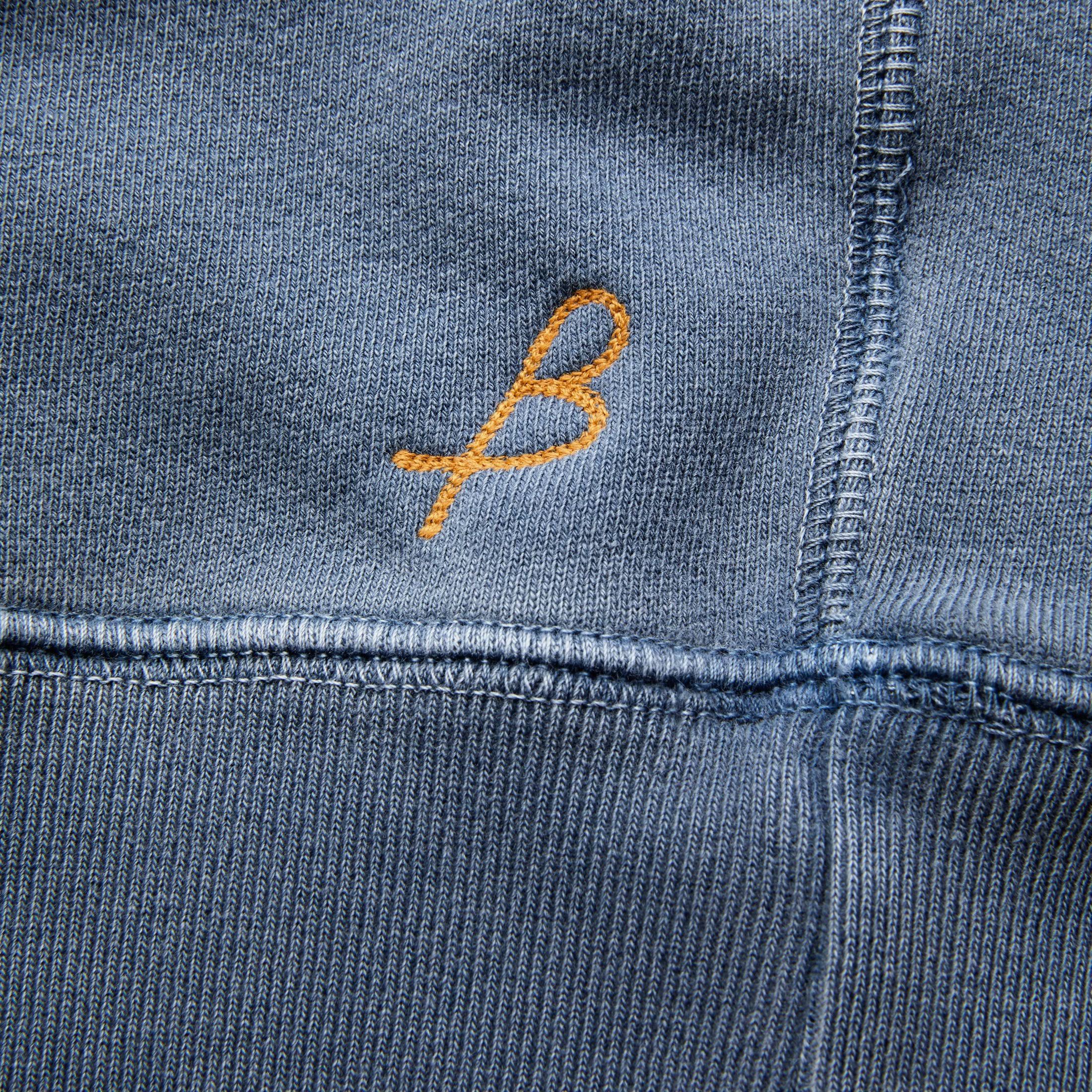 Men's Garment Dyed Raglan Crew - Indigo | Birdwell Beach Britches S / Indigo