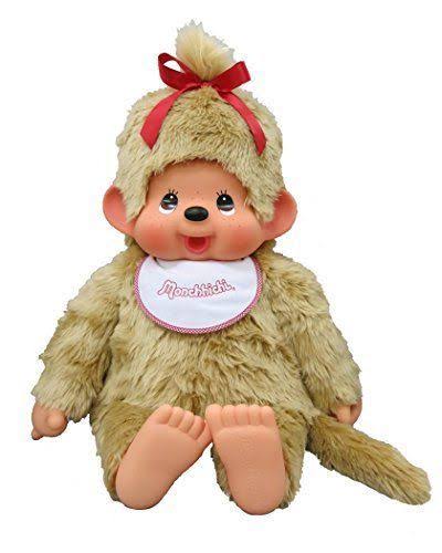 Monchhichi Girl Gold Jumbo XL Collectible Plush 31 inch(80cm). Rare. Limited Edition., Yellow