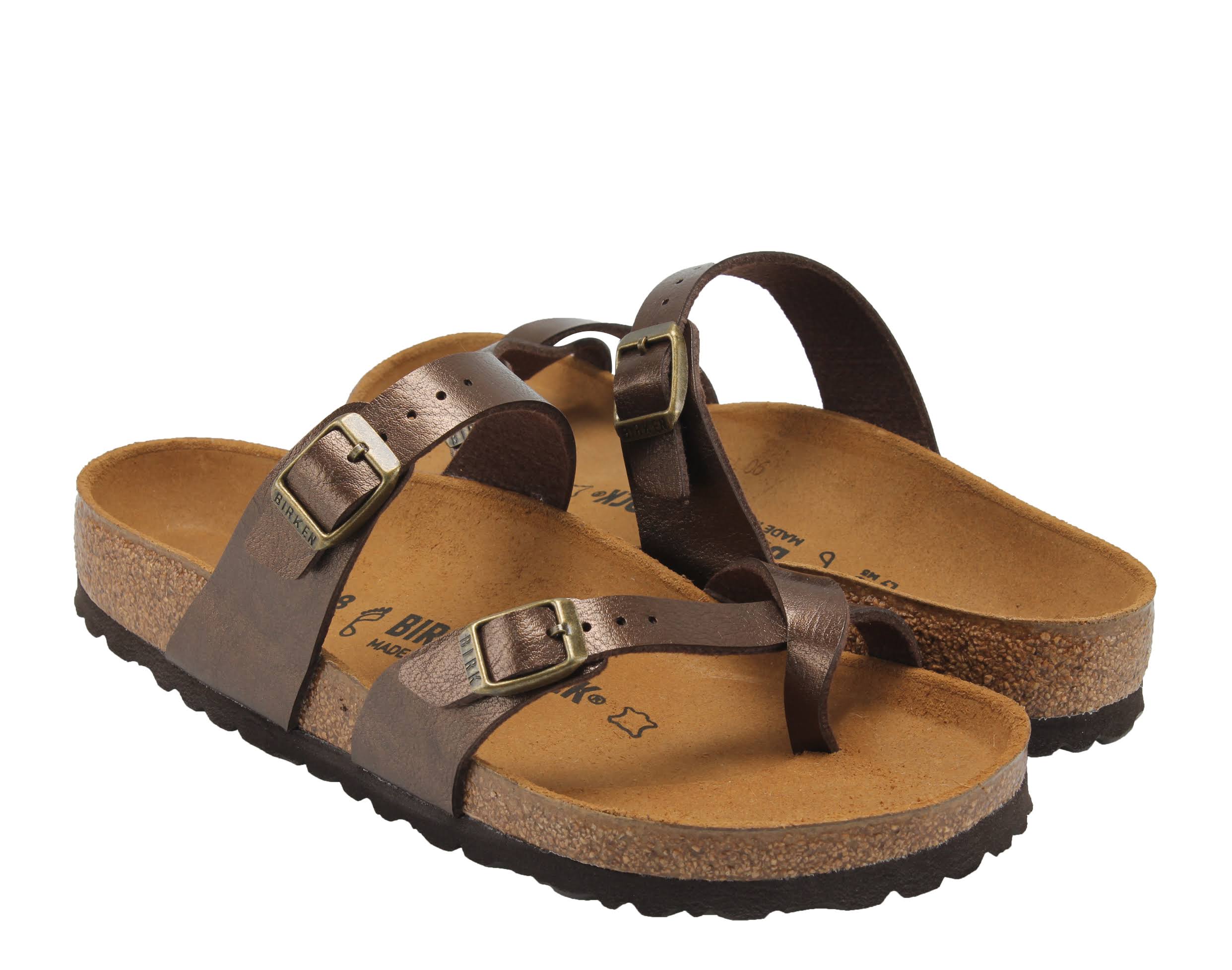 Birkenstock Women's Mayari Sandal- Brown, Graceful Toffee / 40