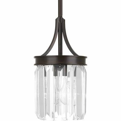Hebron 1-Light Single Drum Pendant Finish: Antique Bronze