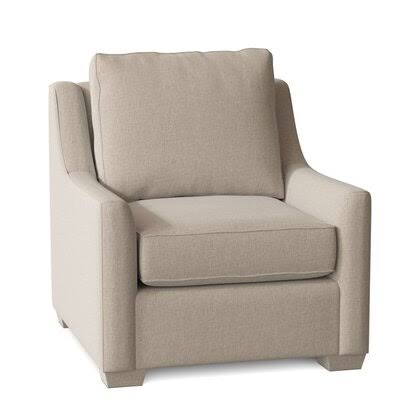Birch Lane Godwin 33x22 Wide Armchair Body Fabric: Trixie Linen