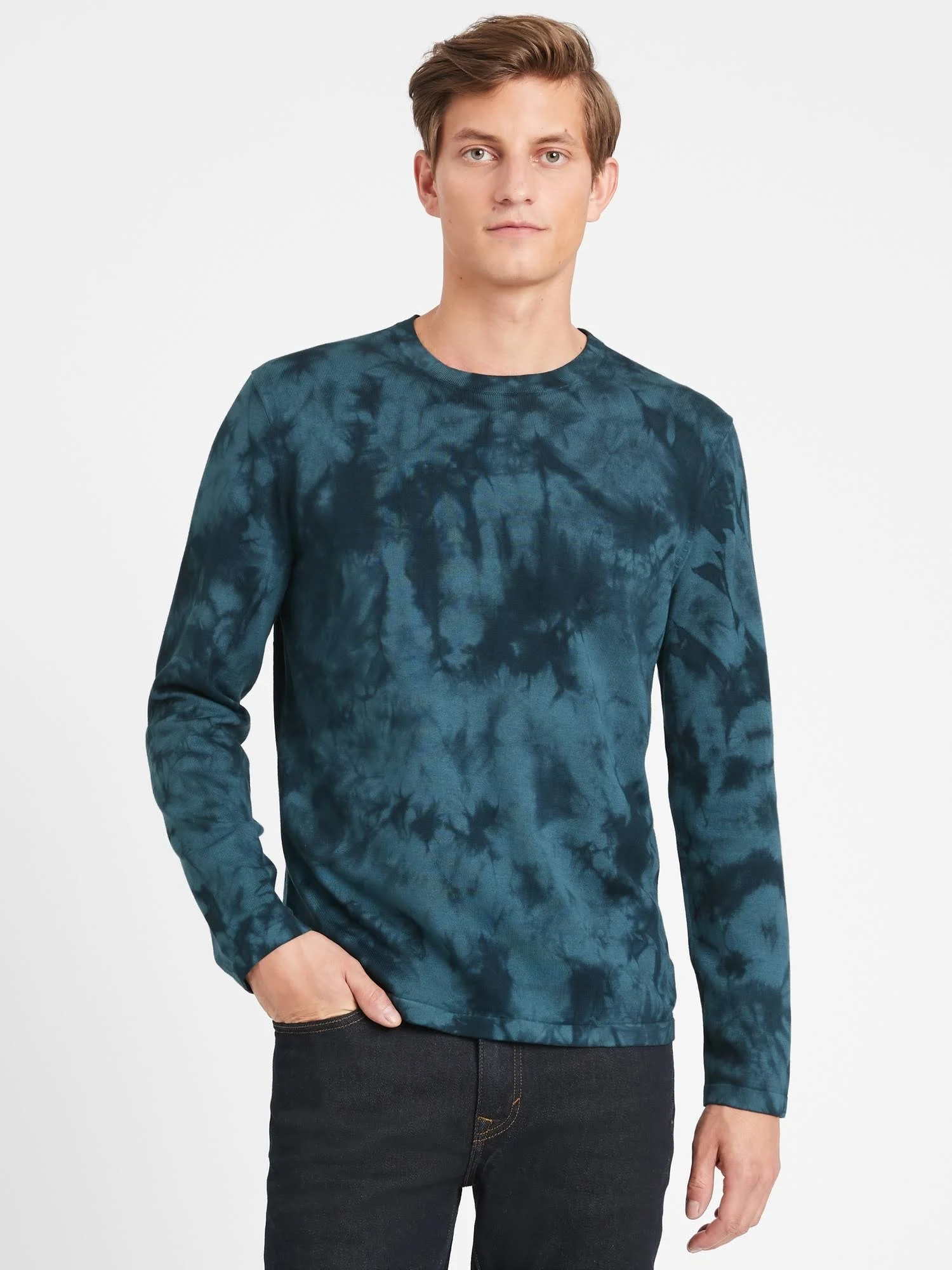 Banana Republic Men's Tie-Dye Sweater True Indigo Size M