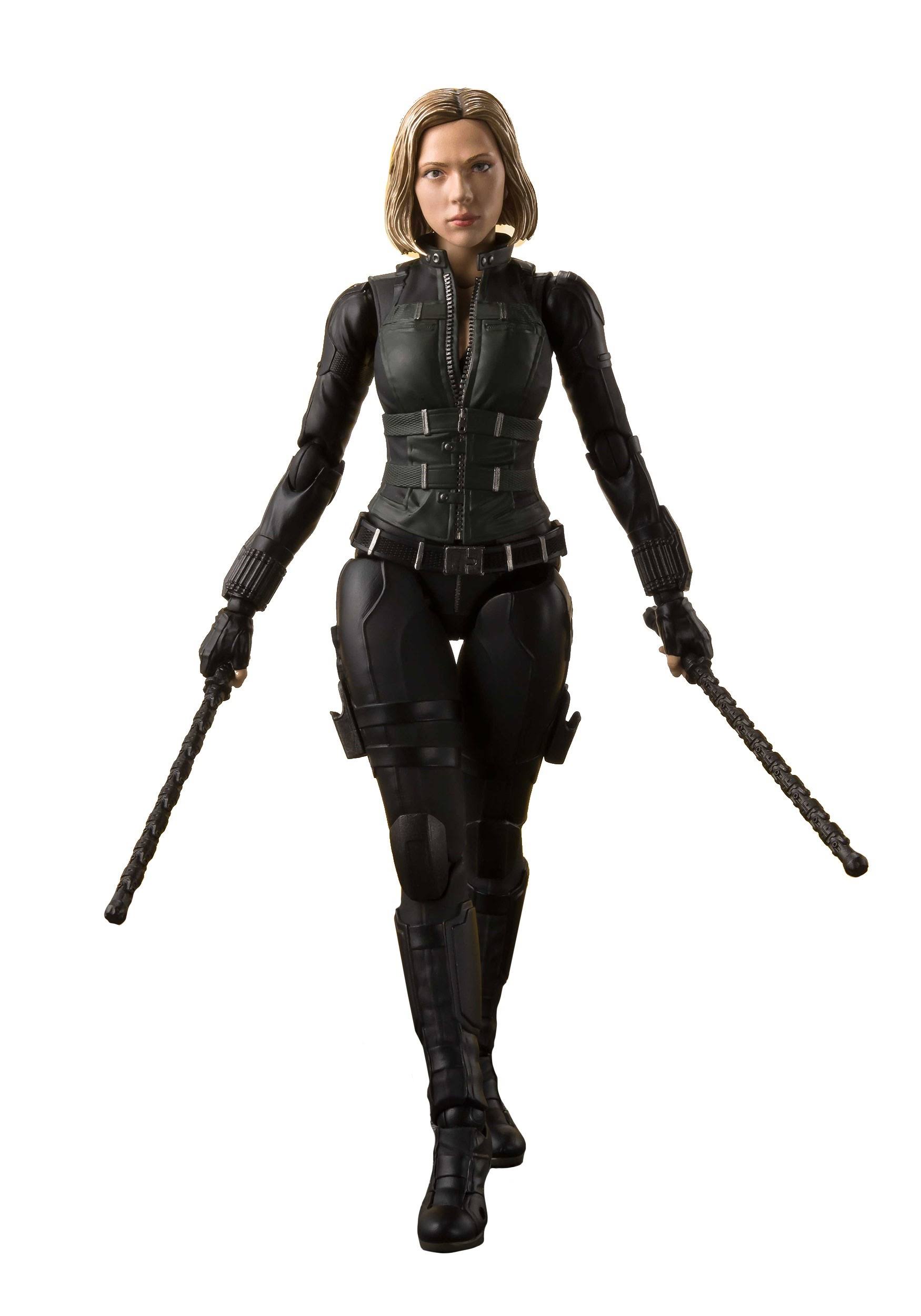 Avengers Infinity War S.H.Figuarts Action Figure - Black Widow & Tamashii Effect Explosion
