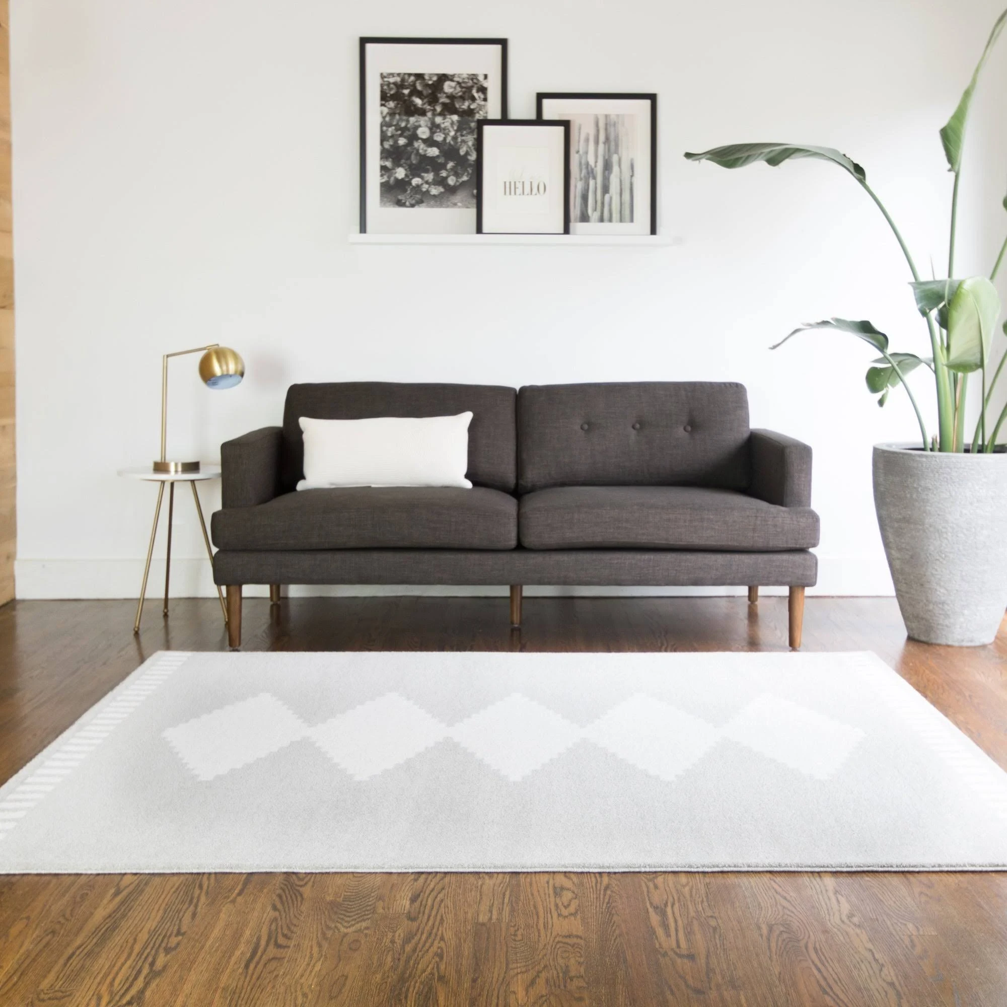 Balta Nisha Grey 5 ft. x 7 ft. Area Rug