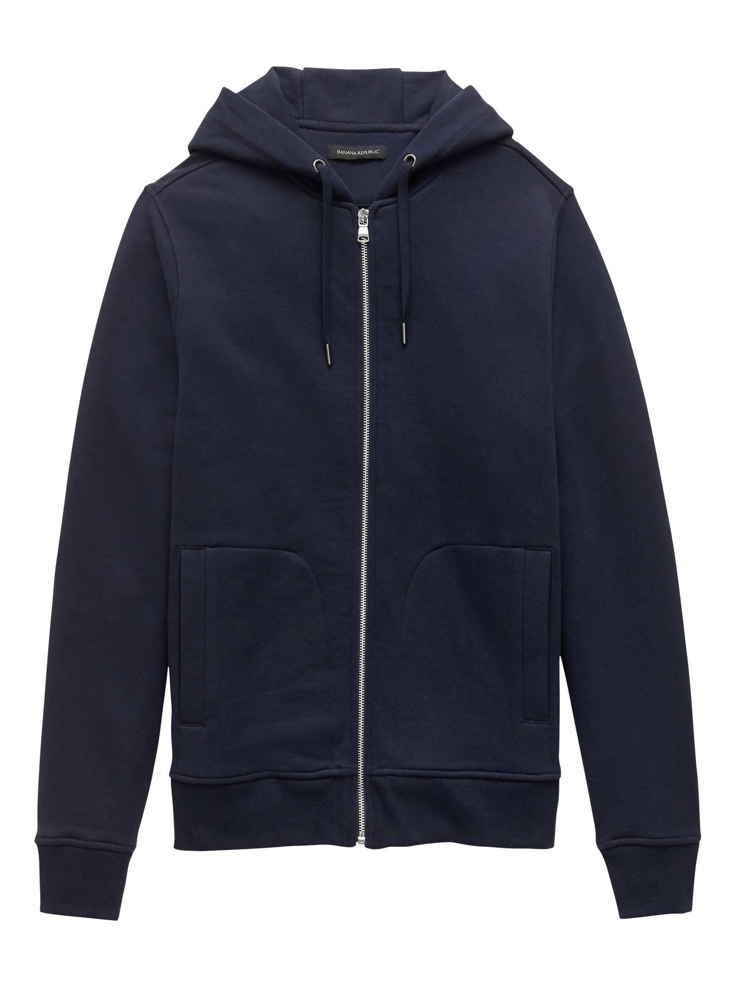 Banana Republic Men's French Terry Hoodie Navy Blue Size M