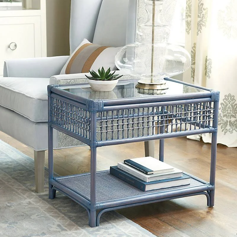 Beverly Rattan Side Table - Ballard Designs