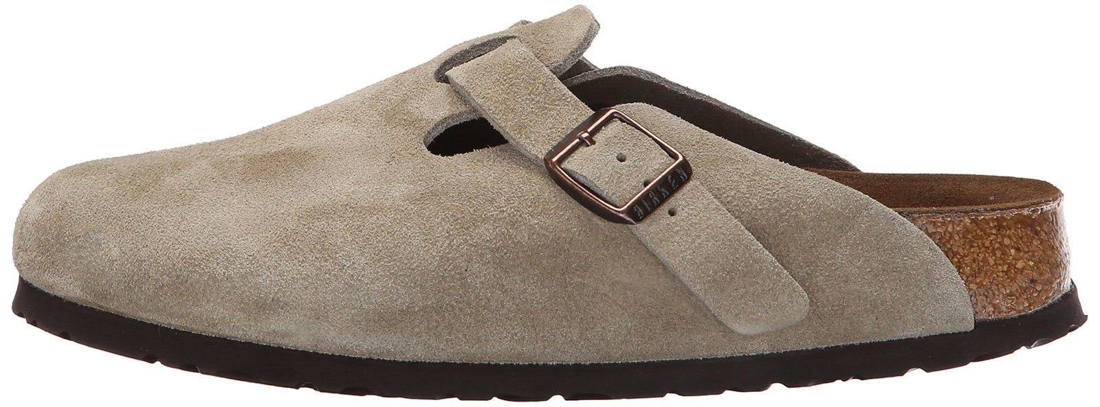 Birkenstock Boston Soft Footbed - Suede Taupe / 43 / Narrow