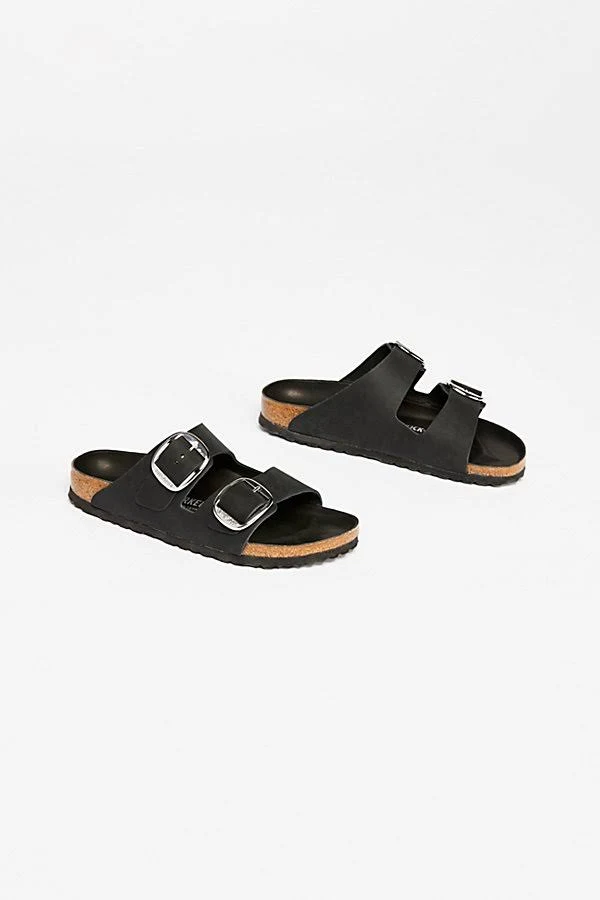 Arizona Big Buckle Birkenstock Sandals by Birkenstock at Free People in Black