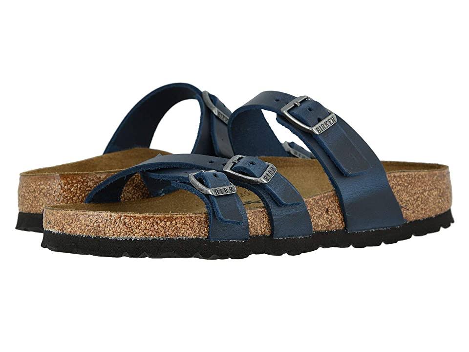 Birkenstock Women's Franca Sandal - 42 - Blue Oiled Leather
