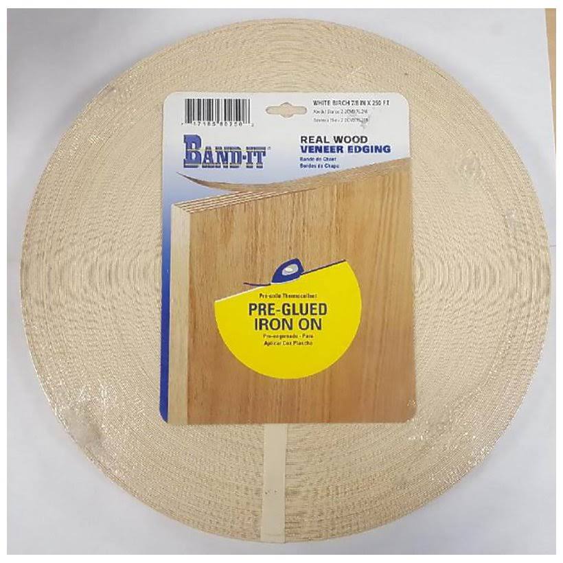Band It Birch Real Wood Veneer Edging 7/8 in. W x 250 ft. L