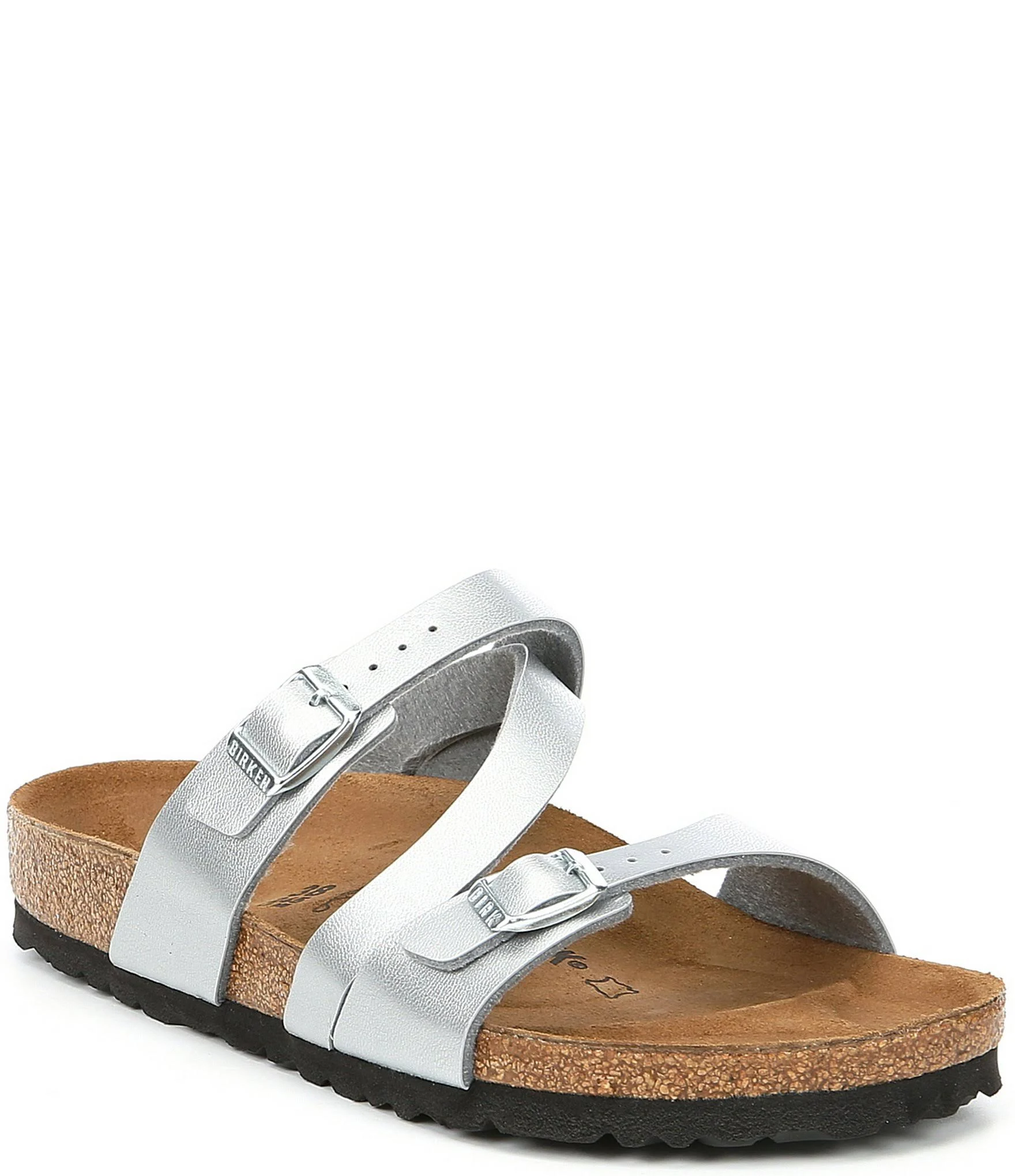 Birkenstock Women's Salina (41 Silver Birko Flor)