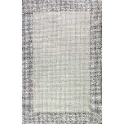 Evers Hand-Tufted Wool Ivory/Silver Area Rug Birch Lane Rug Size: Rectangle 3&6x22 x 5&6x22