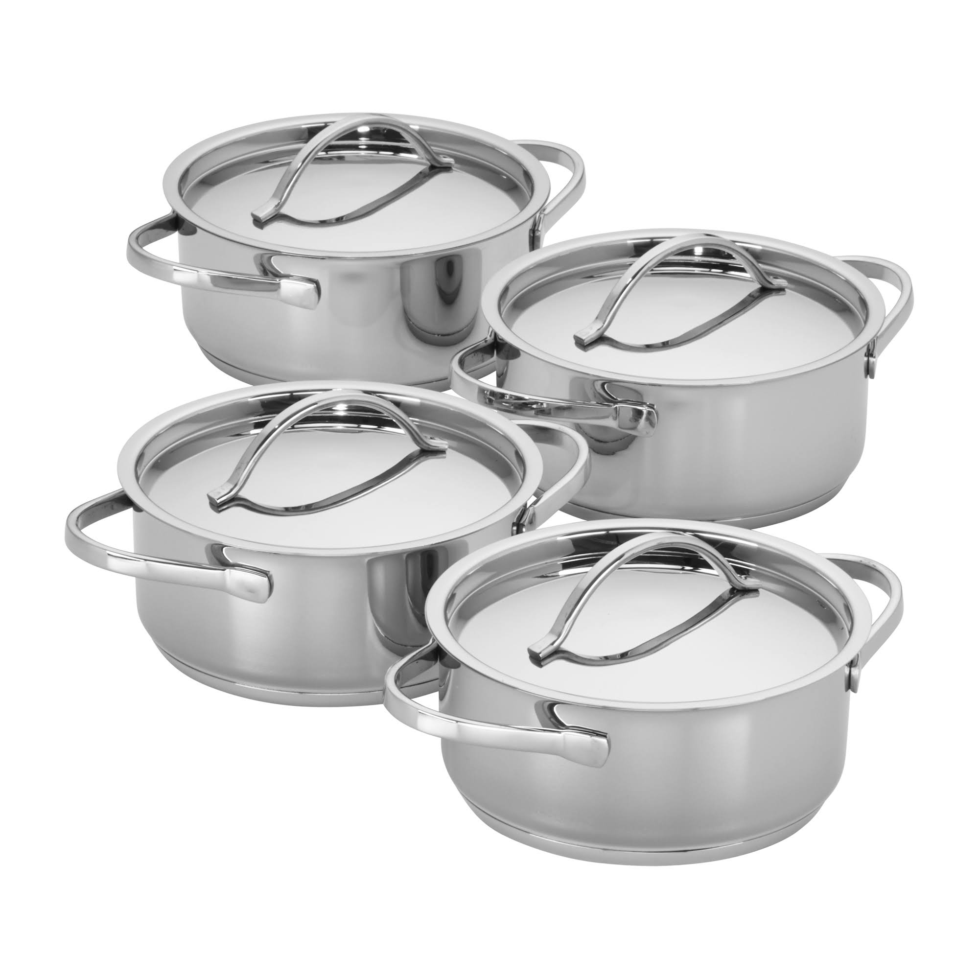 Demeyere Resto 4-Piece Stainless Steel Mini Dutch Oven Set