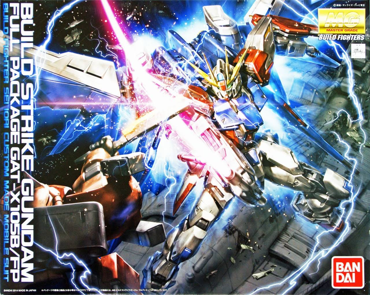 Bandai Hobby MG 1/100 Scale Build Strike Gundam Model Kit