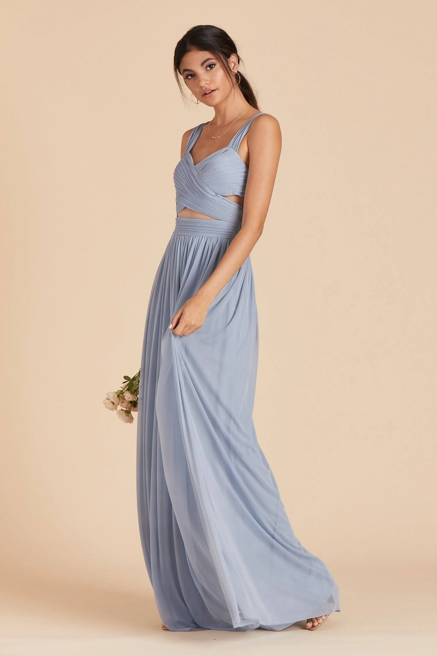 Birdy Grey Elsye Bridesmaid Dress in Dusty Blue L / Dusty Blue