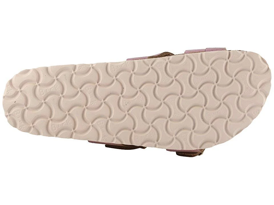 Birkenstock Yao (Washed Metallic Pink Leather) Women's Sandals