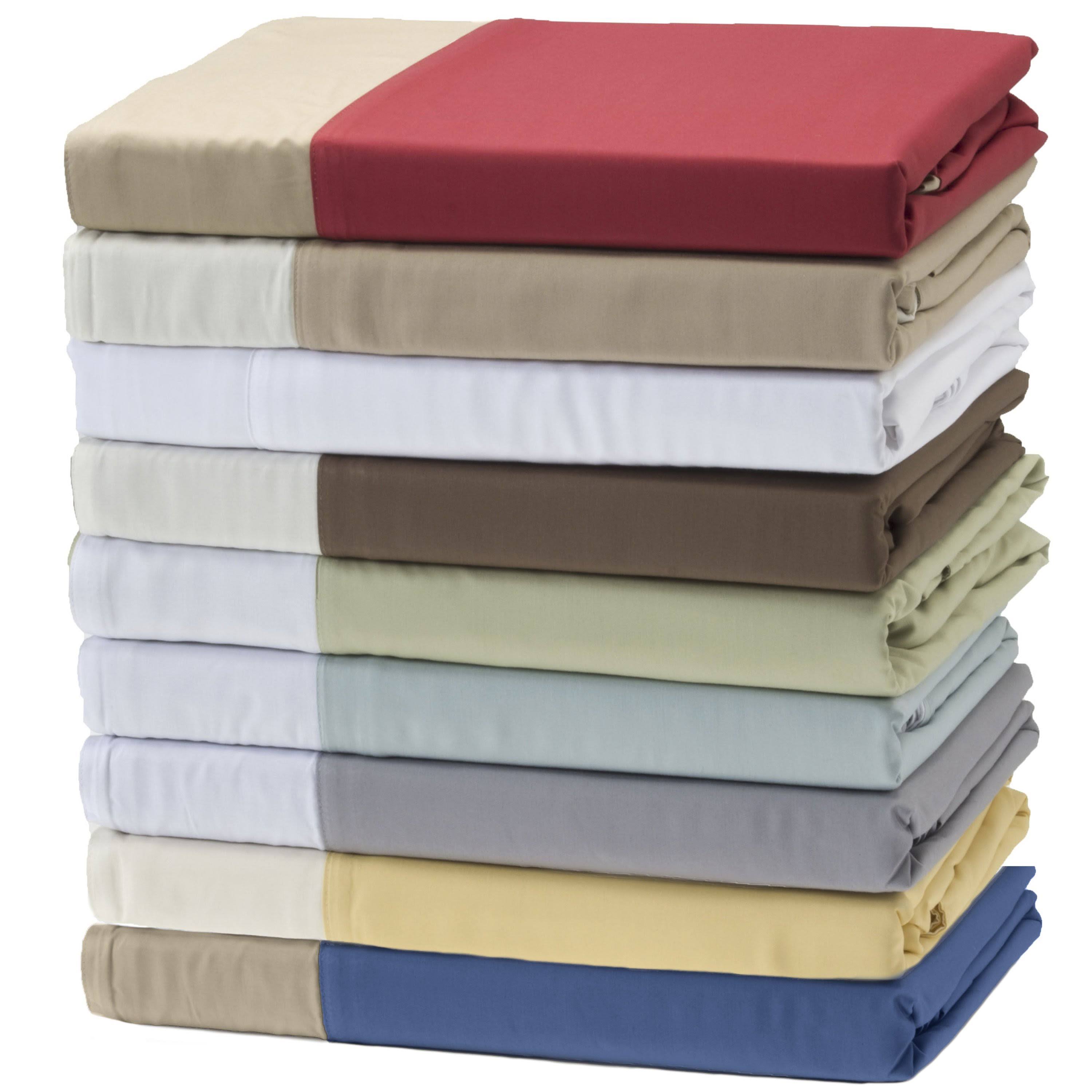 Bamboo Duvet COVER, Sky/White, King