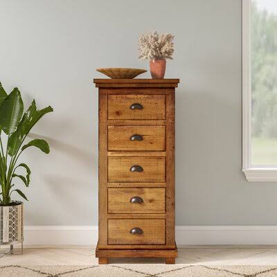 Lockridge 5 Drawer Lingerie Chest Birch LANE? Color: Distressed Pine