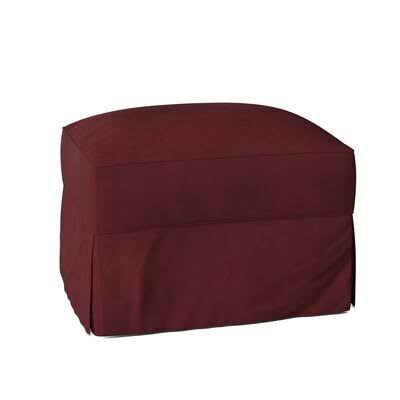 Birch Lane Young 29x22 Rectangle Standard Ottoman Body Fabric: Tina Scarlet