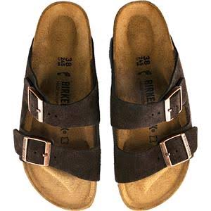 Birkenstock Arizona Sandal - 38 Narrow - Mocha Suede